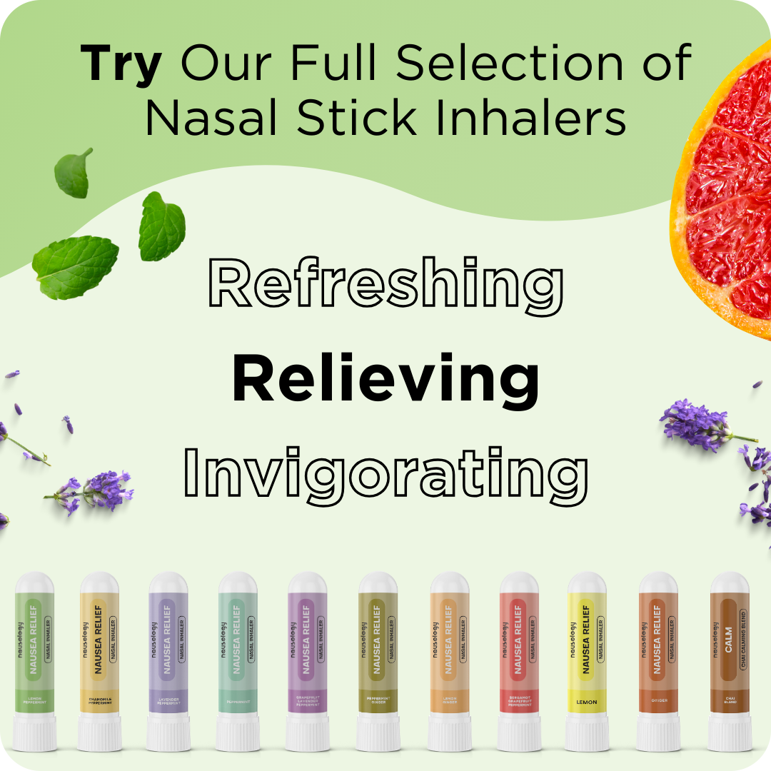 Nausology Aromatherapy Citrus Nasal Inhalers for Nausea Relief