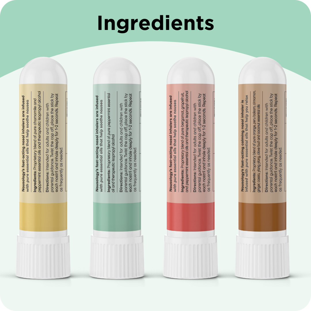 Nausology Aromatherapy Nasal Inhalers for Nausea Caused by Migraine Headaches